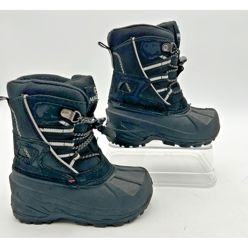 Magellan Outdoors Unisex Rubber Snow Boots Toddler‎ Size 7 Black Duck Boot